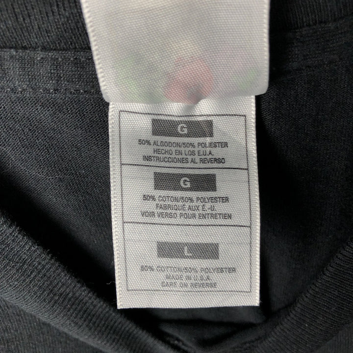 90'S Fruit of the Loom BEST DARE Drug Abuse Prevention Education Print T-Shirt, Made in USA, Men's Size L (approx.), Vintage cotton black type Vintage Second Hand
