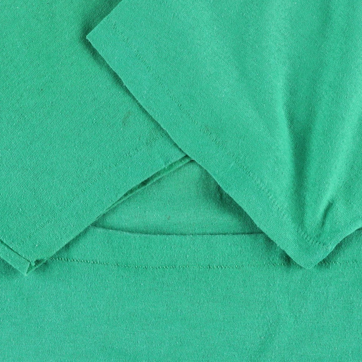 80'S Cal Cru Ransomes Bob-Cat Advertising T-Shirt, Made in USA, Men's Size M (approx.), Vintage polyester green type Vintage Second Hand