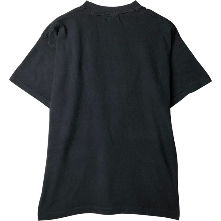 90'S Fruit of the Loom Short-Sleeve Printed T-Shirt, Made in Ireland, Men's Size M (approx.), Vintage cotton black type Vintage Second Hand