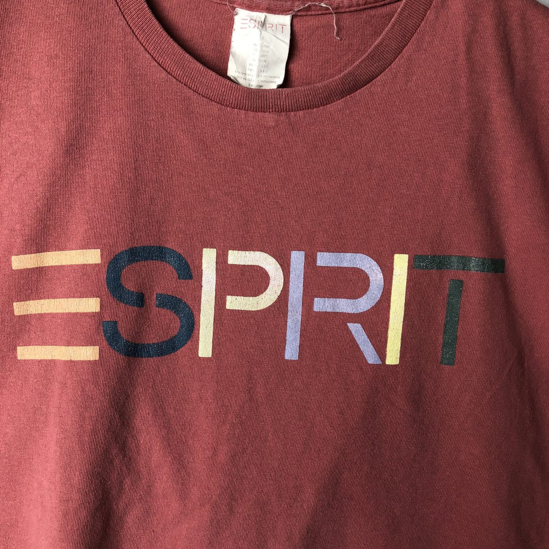 90'S Esprit Short-Sleeve Printed T-Shirt, Made in USA, Men's Size M (Equivalent), Vintage cotton pink type Vintage Second Hand
