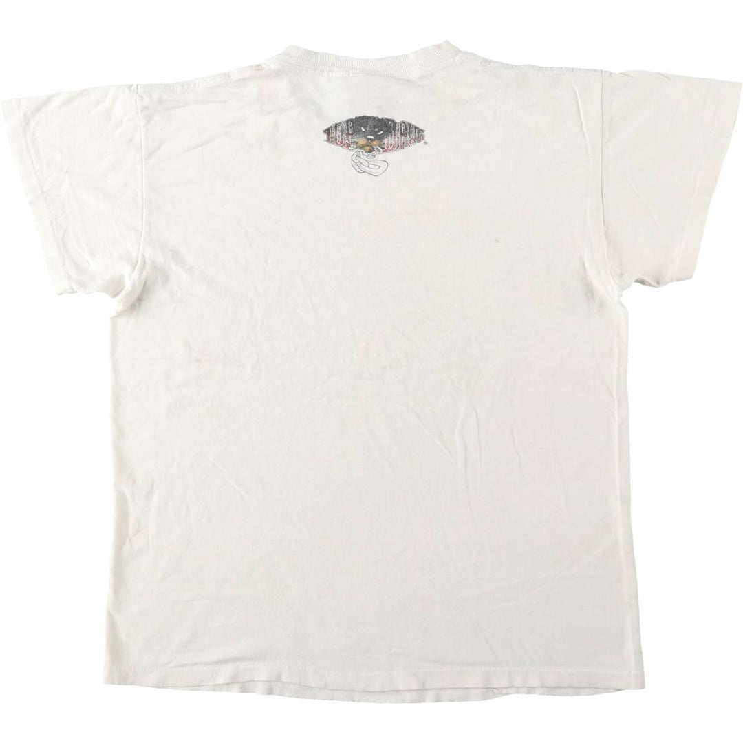 90'S TOP DAWG Dog Print Animal T-Shirt, Made in USA, Men's XL (approx.) Vintage cotton white type Vintage Second Hand