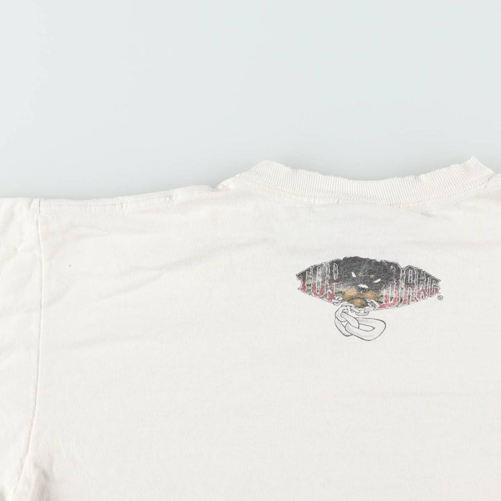 90'S TOP DAWG Dog Print Animal T-Shirt, Made in USA, Men's XL (approx.) Vintage cotton white type Vintage Second Hand