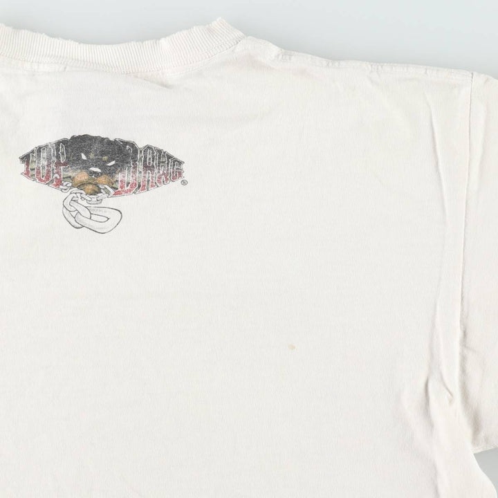 90'S TOP DAWG Dog Print Animal T-Shirt, Made in USA, Men's XL (approx.) Vintage cotton white type Vintage Second Hand