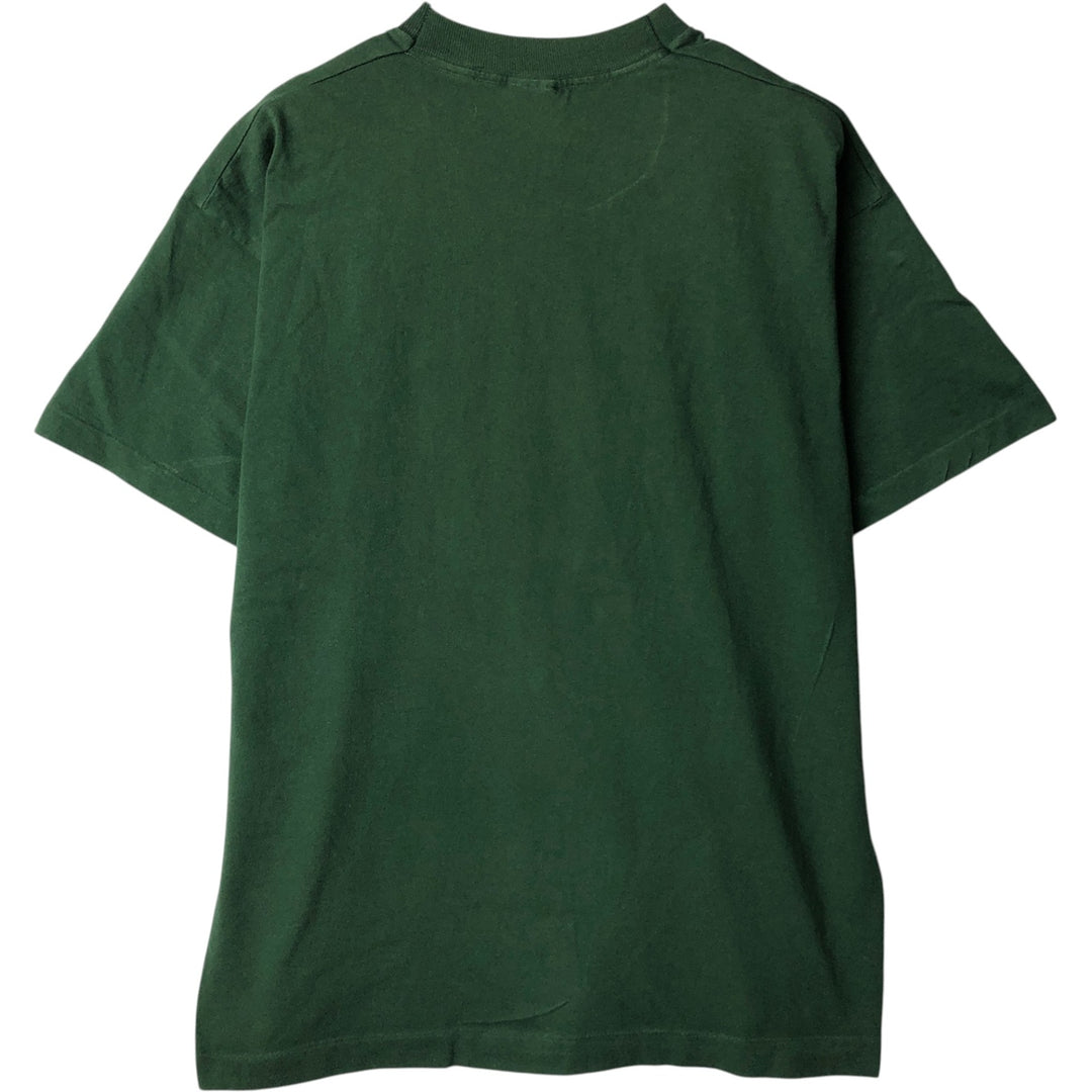 90'S Fruit of the Loom SCREEN STARS Screen Stars Printed T-shirt Men's L size Vintage cotton Green type dark green Vintage Second Hand