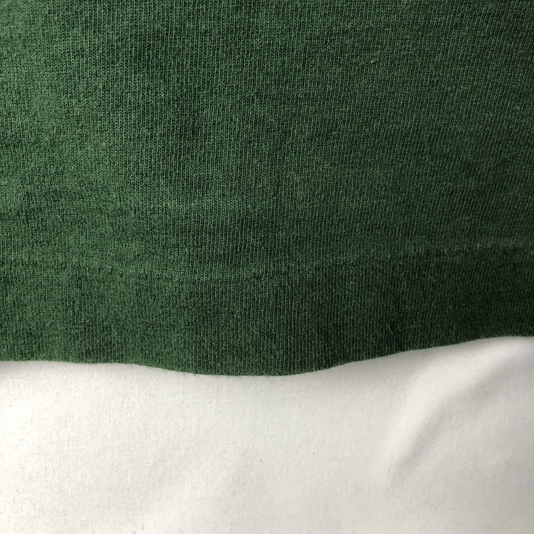 90'S Fruit of the Loom SCREEN STARS Screen Stars Printed T-shirt Men's L size Vintage cotton Green type dark green Vintage Second Hand