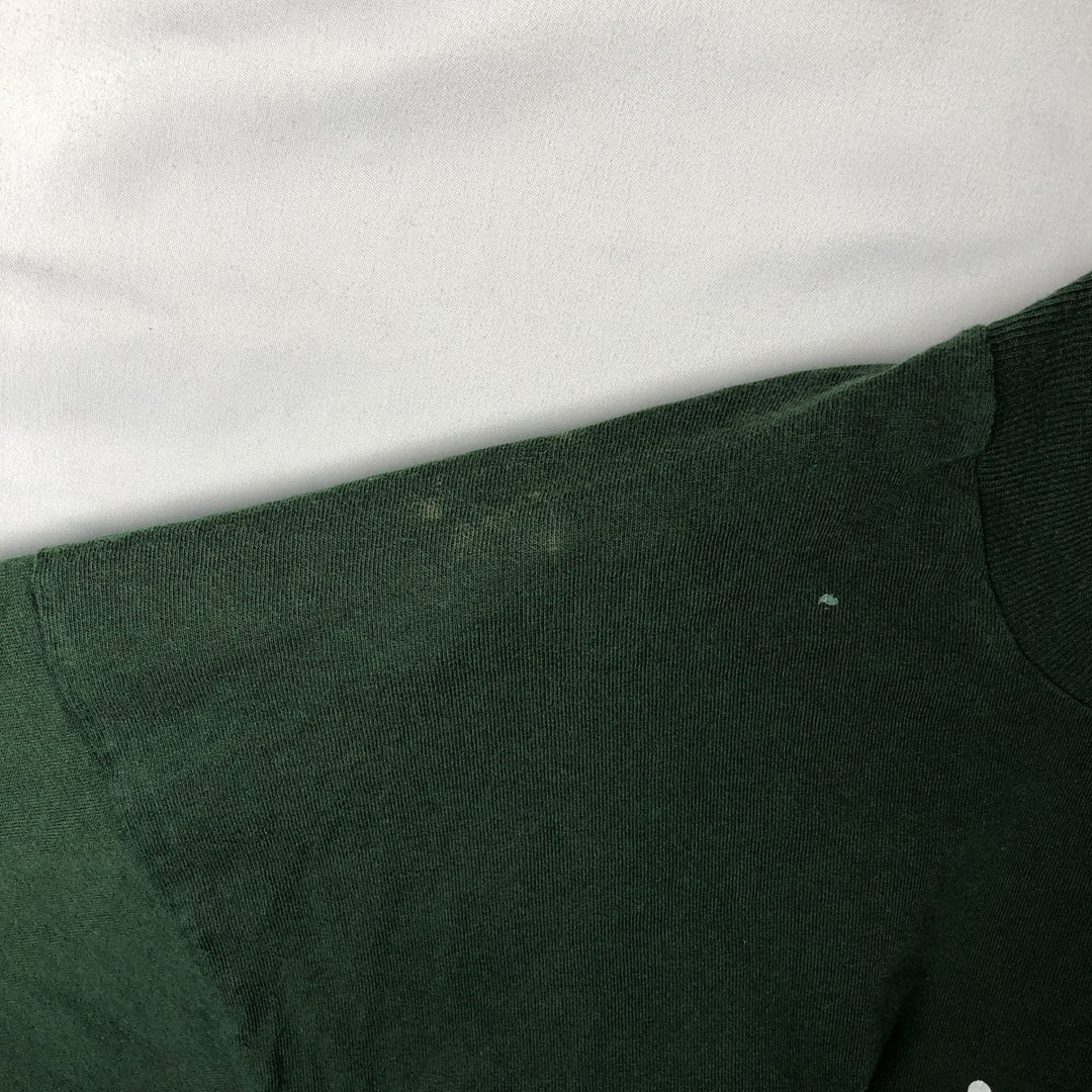 90'S Fruit of the Loom SCREEN STARS Screen Stars Printed T-shirt Men's L size Vintage cotton Green type dark green Vintage Second Hand