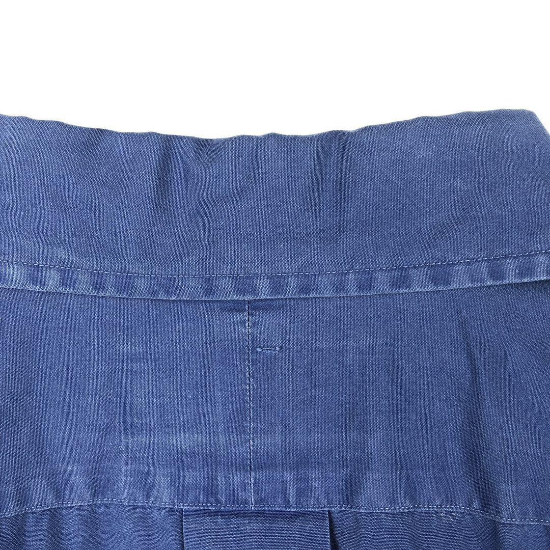 Ralph Lauren Classic Fit short sleeve button down shirt, men's size L cotton navy blue type Vintage Second Hand