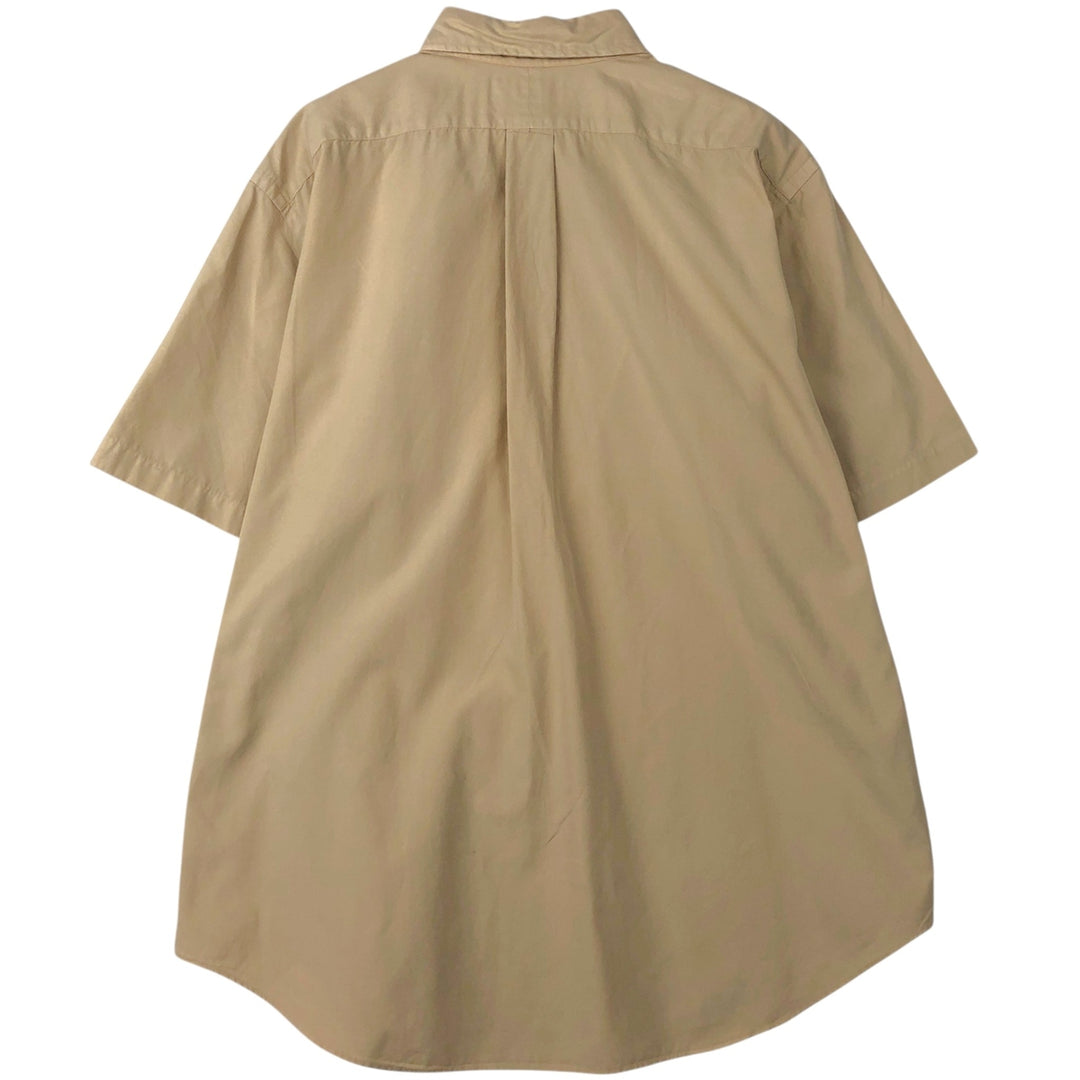 Ralph Lauren Classic Fit Short Sleeve Button Down Shirt Men's XL cotton Beige type Vintage Second Hand