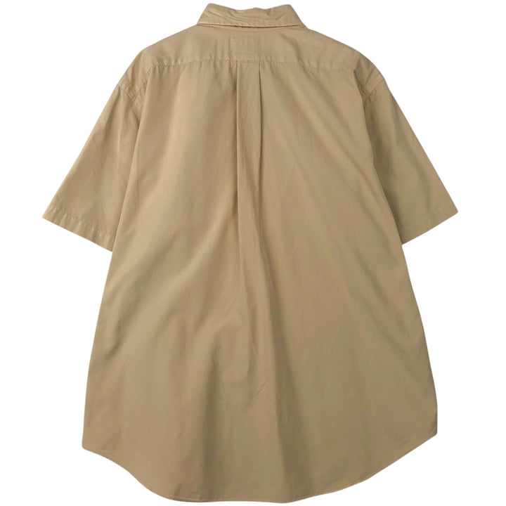 Ralph Lauren Classic Fit Short Sleeve Button Down Shirt Men's XL cotton Beige type Vintage Second Hand