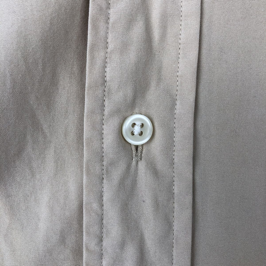 Ralph Lauren Classic Fit Short Sleeve Button Down Shirt Men's XL cotton Beige type Vintage Second Hand