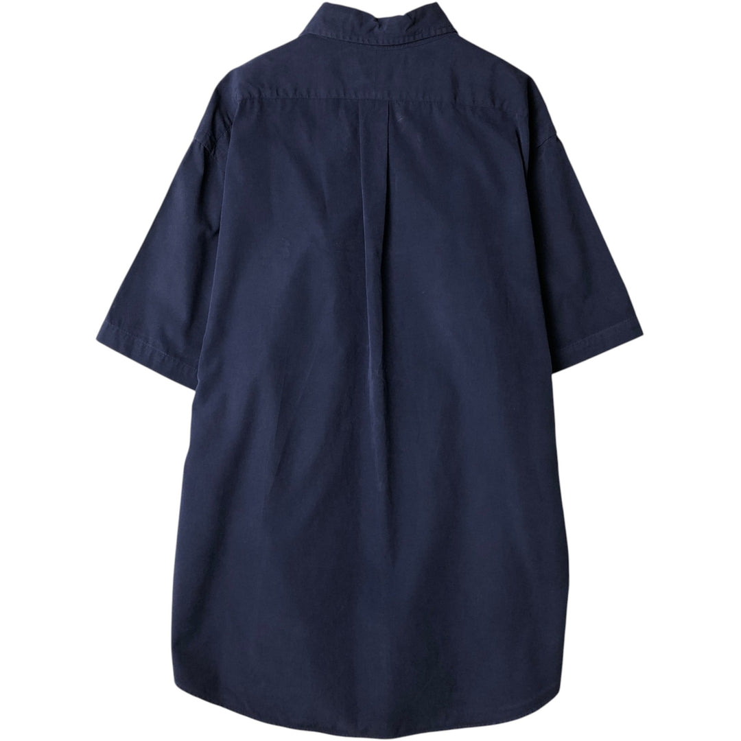 Ralph Lauren short sleeve button down shirt, men's XL size cotton navy blue type Vintage Second Hand
