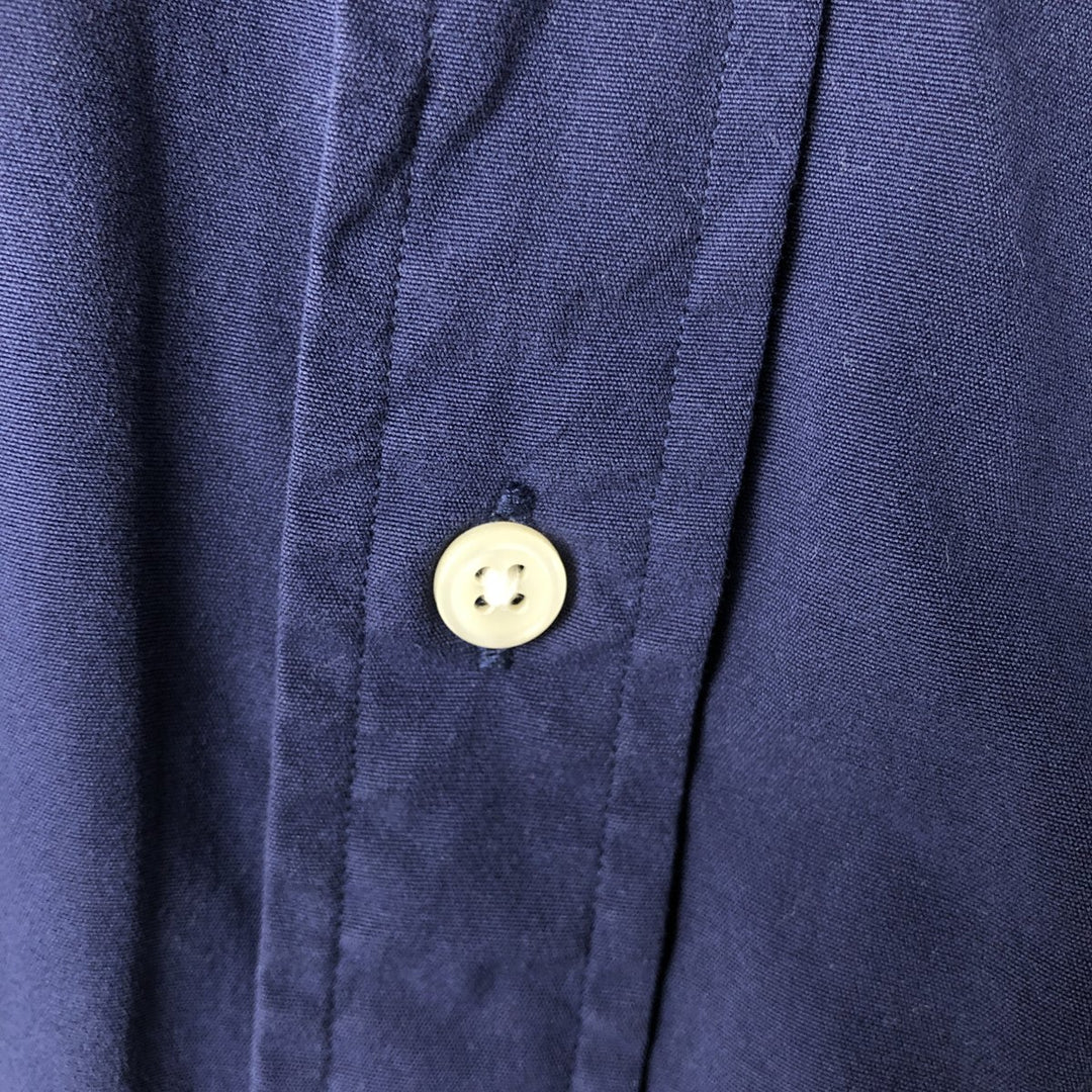 Ralph Lauren short sleeve button down shirt, men's XL size cotton navy blue type Vintage Second Hand