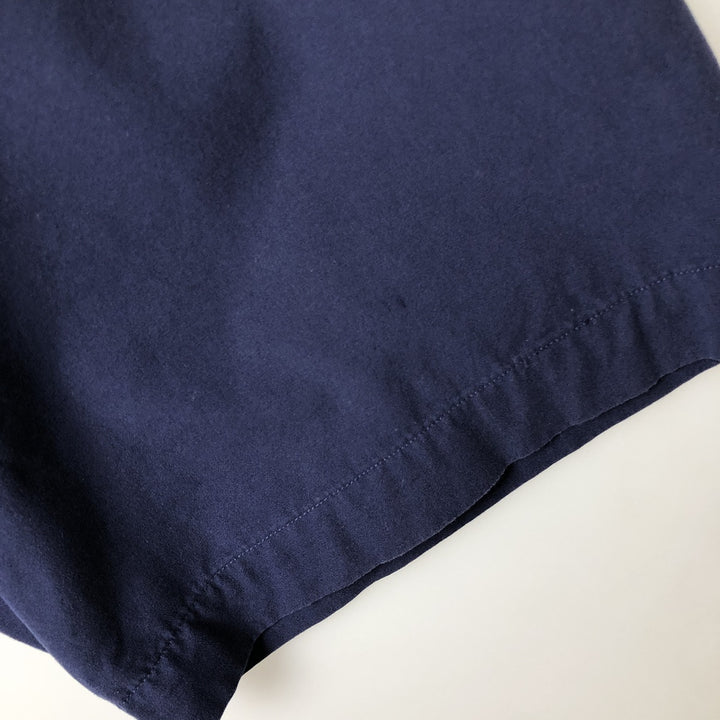 Ralph Lauren short sleeve button down shirt, men's XL size cotton navy blue type Vintage Second Hand