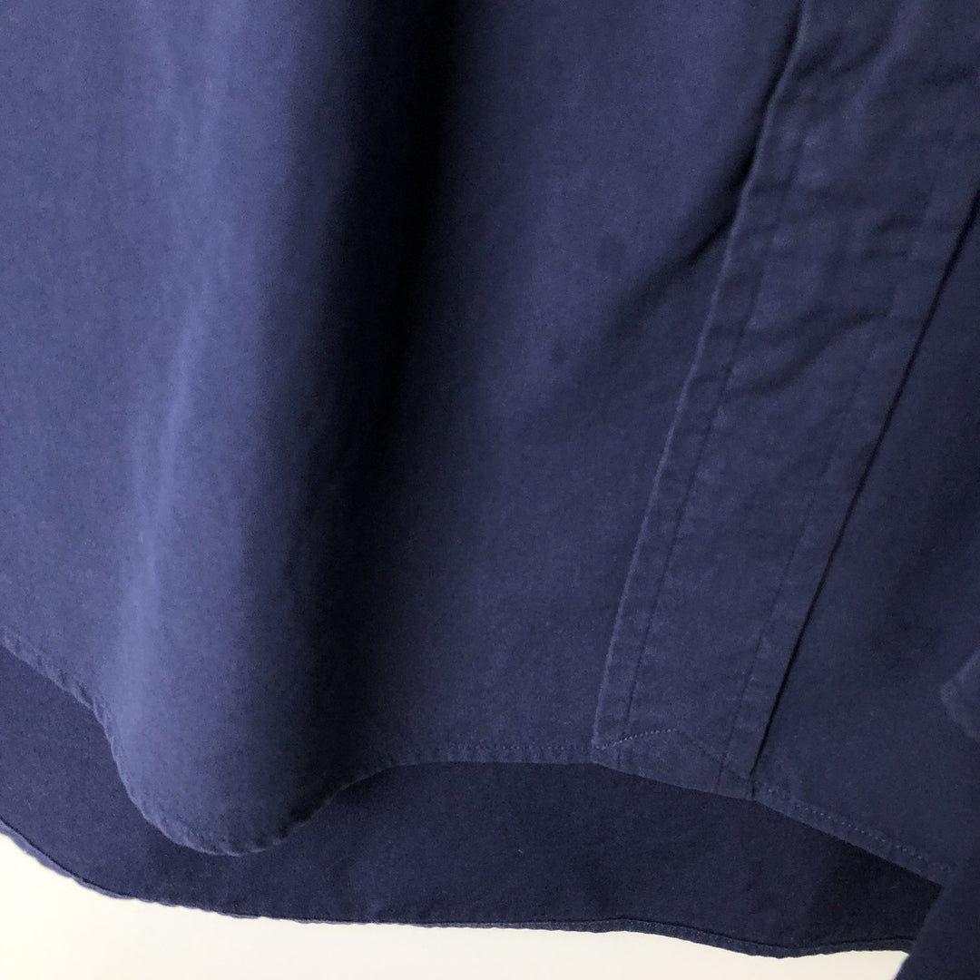 Ralph Lauren short sleeve button down shirt, men's XL size cotton navy blue type Vintage Second Hand