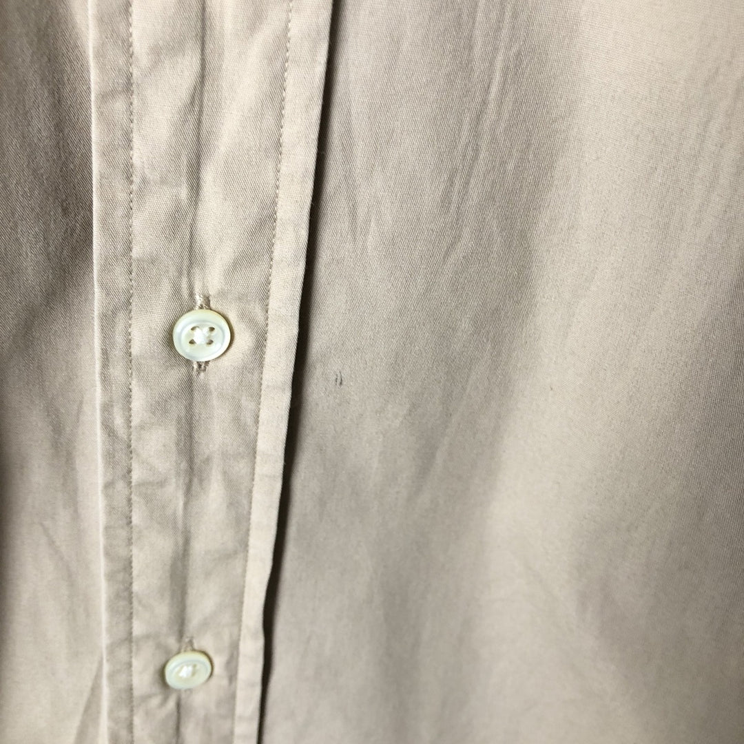 Ralph Lauren BLAKE short sleeve button down shirt, men's size M cotton Beige type Vintage Second Hand