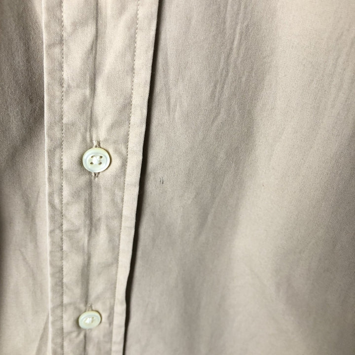 Ralph Lauren BLAKE short sleeve button down shirt, men's size M cotton Beige type Vintage Second Hand