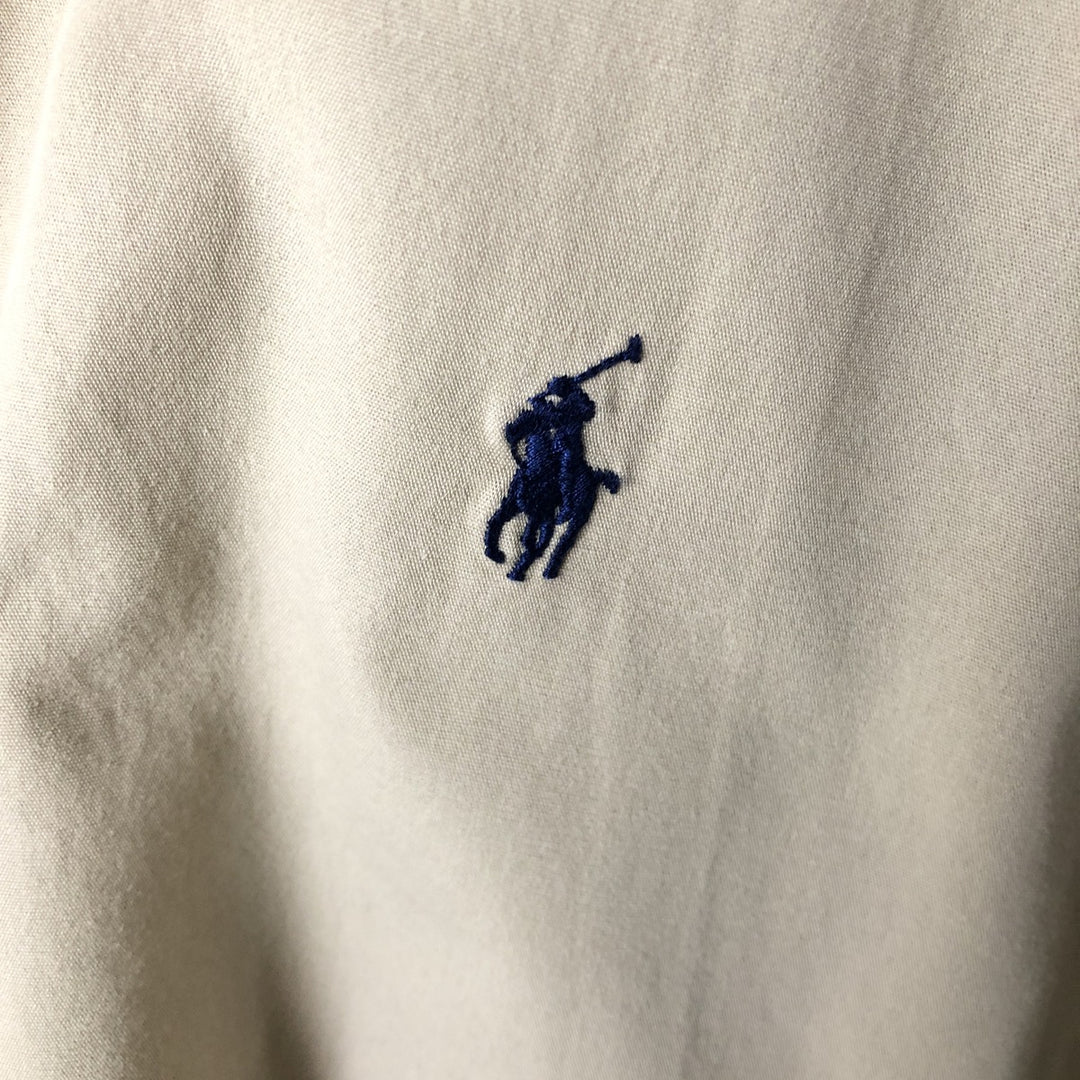 Ralph Lauren BLAKE short sleeve button down shirt, men's XL size cotton Beige type Vintage Second Hand