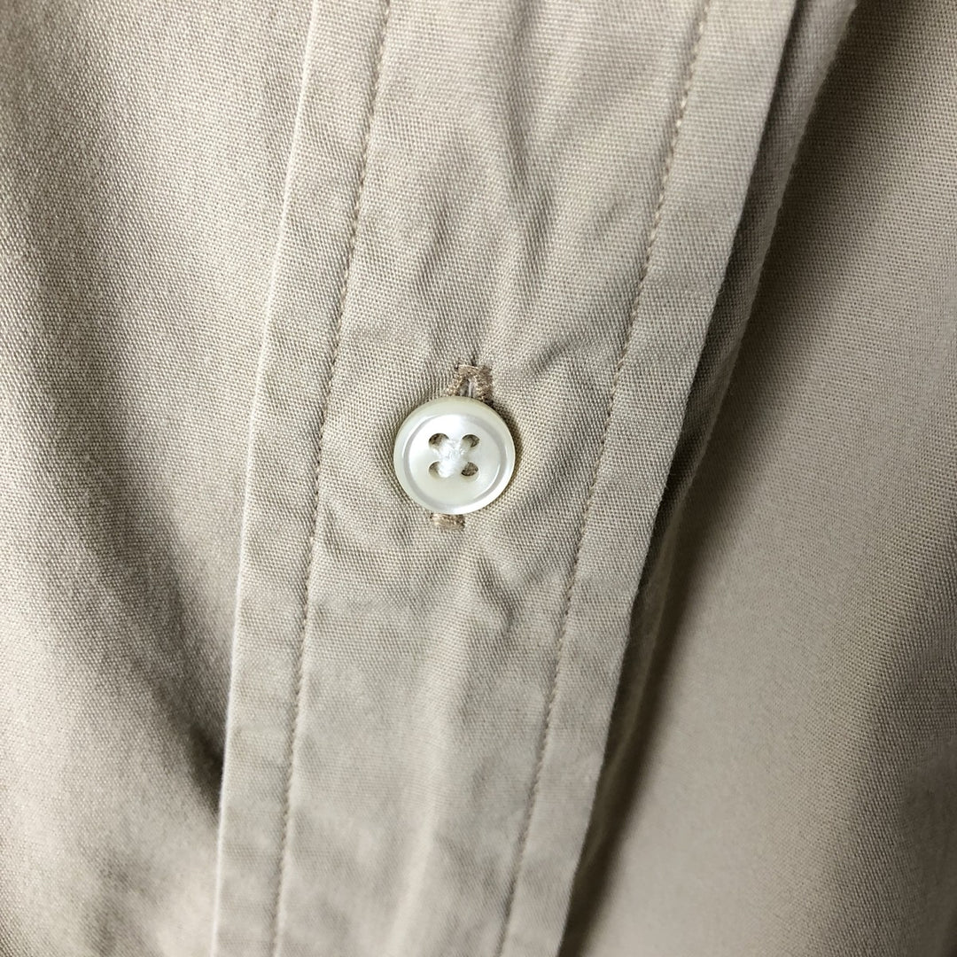 Ralph Lauren BLAKE short sleeve button down shirt, men's XL size cotton Beige type Vintage Second Hand
