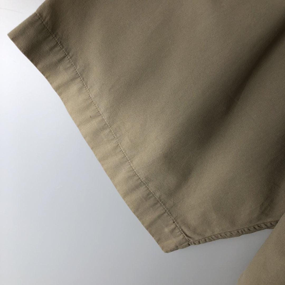 Ralph Lauren BLAKE short sleeve button down shirt, men's XL size cotton Beige type Vintage Second Hand
