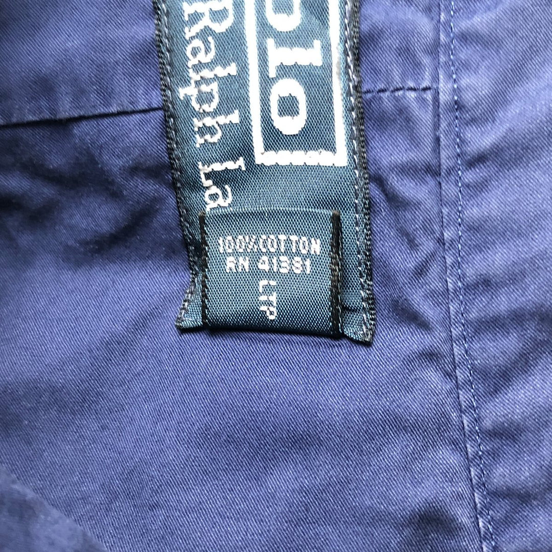 Ralph Lauren POLO by Ralph Lauren Short-Sleeve Button-Down Shirt, Men's Size L (approx.) cotton blue type Vintage Second Hand