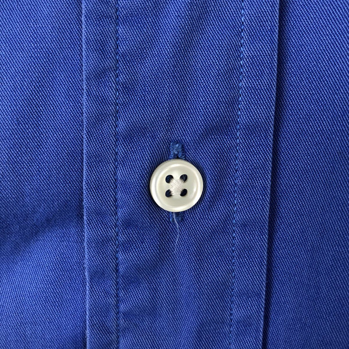 Ralph Lauren BLAKE short sleeve button down shirt, men's size L cotton blue type Vintage Second Hand