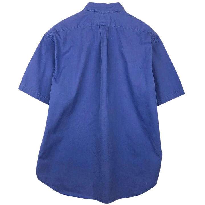 Ralph Lauren BLAKE short sleeve button down shirt, men's XL size cotton blue type Vintage Second Hand