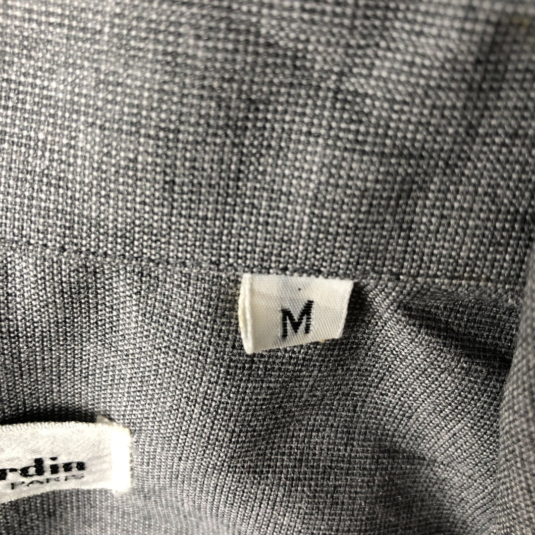 Pierre Cardin Short-Sleeve Open-Collar Mexican Shirt / Cuban Shirt / Boxy Shirt - Men's Size M (approx.) unclear gray type Vintage Second Hand