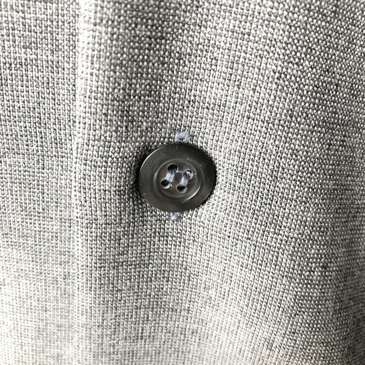 Pierre Cardin Short-Sleeve Open-Collar Mexican Shirt / Cuban Shirt / Boxy Shirt - Men's Size M (approx.) unclear gray type Vintage Second Hand
