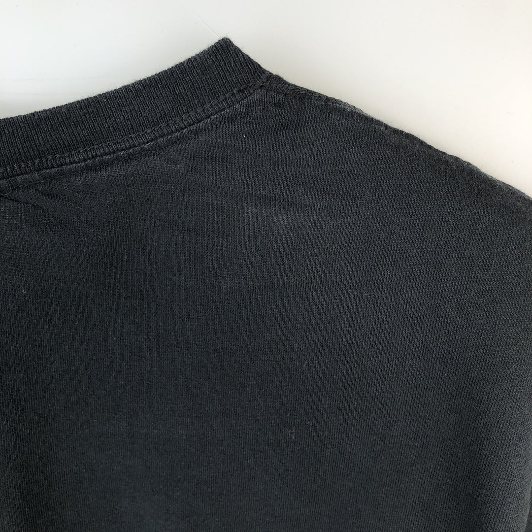 WU-TANG CLAN Fire Pattern Rap T-Shirt (Men's Size S) cotton black type Vintage Second Hand