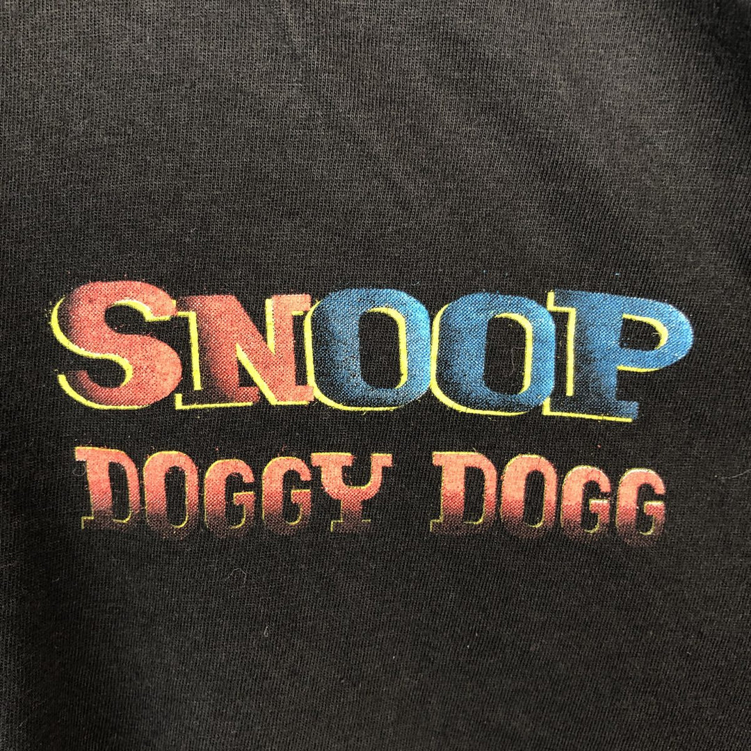 JOE COOL SNOOP DOGGY DOGG Wrap T-Shirt (Men's Size L) cotton black type Vintage Second Hand
