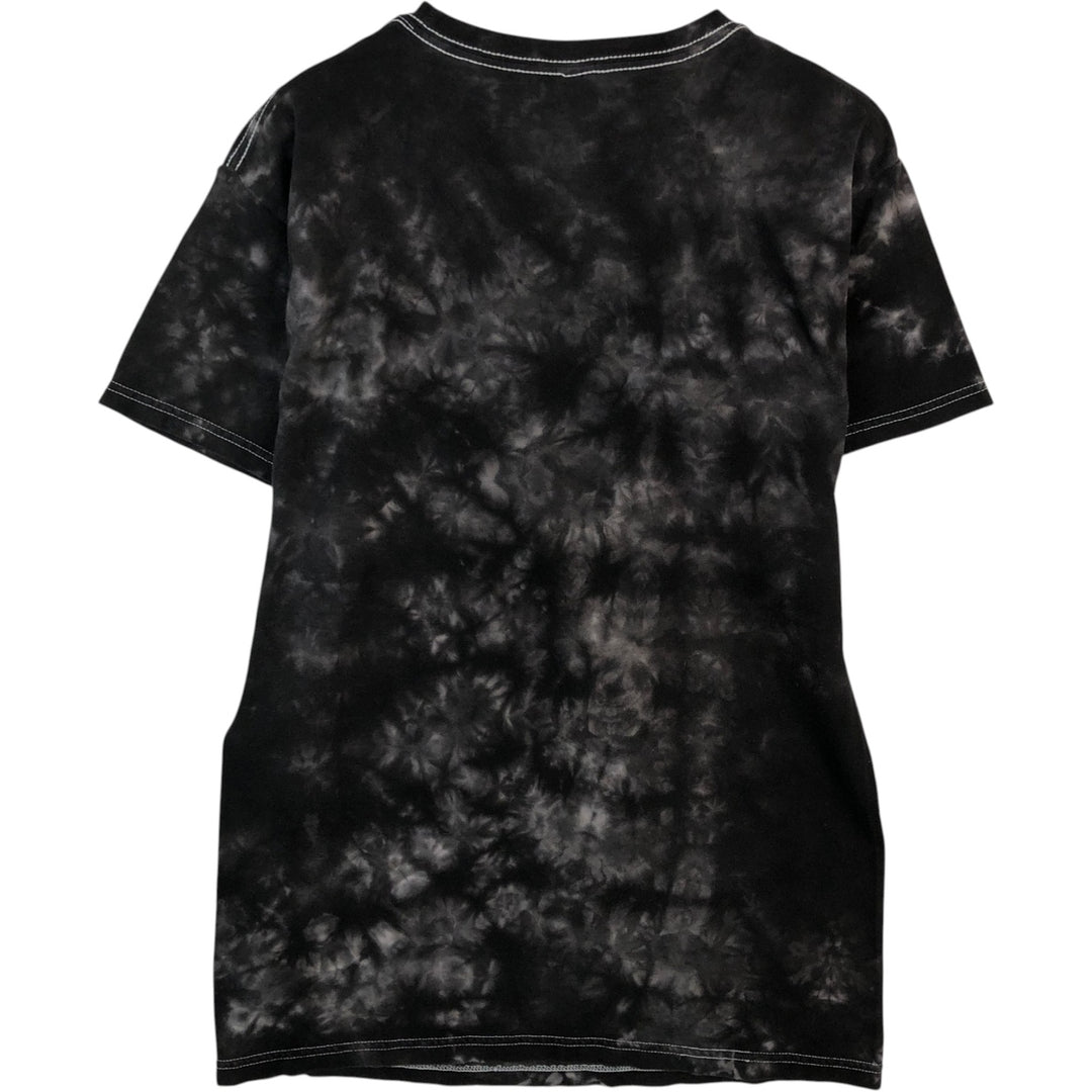 M and O GOLD GORILLAZ Tie-dye Pattern Band T-shirt (Men's Size S) cotton black type Vintage Second Hand
