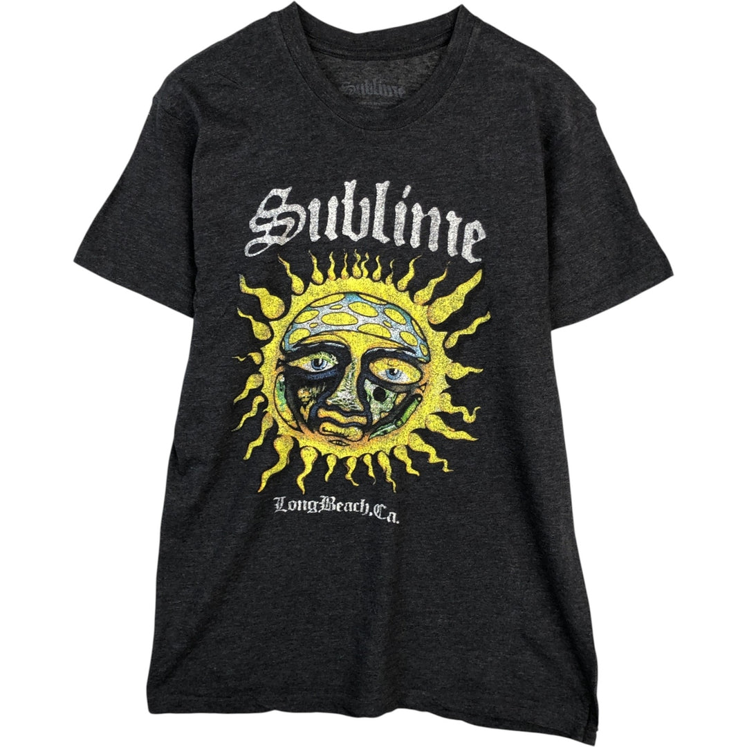 SUBLIME Band T-shirt, Men's L size unclear gray type Vintage Second Hand