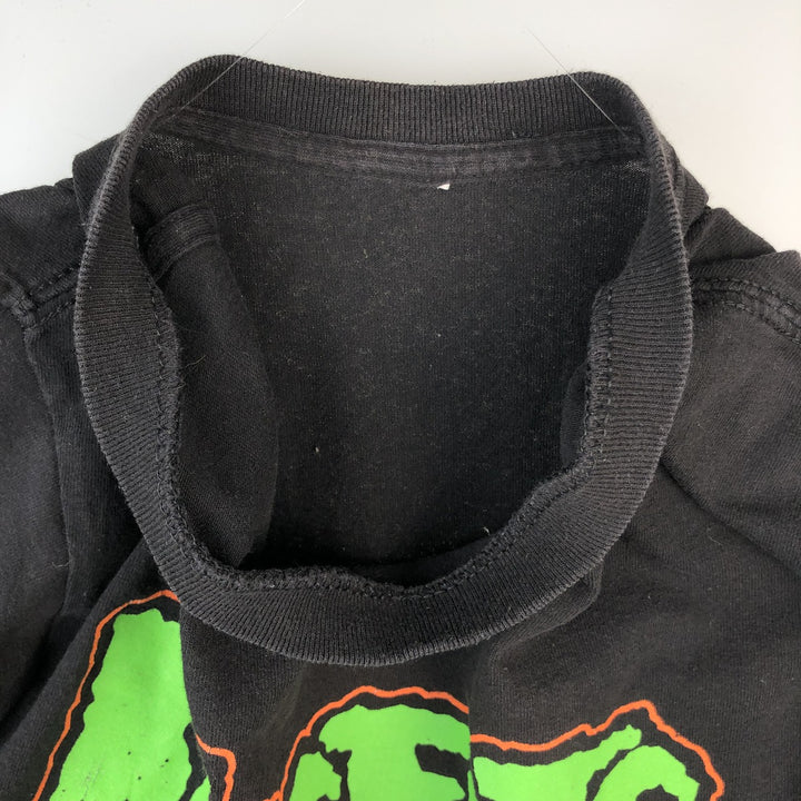 MISFITS Skull Pattern Band T-shirt, Men's S size unclear black type Vintage Second Hand