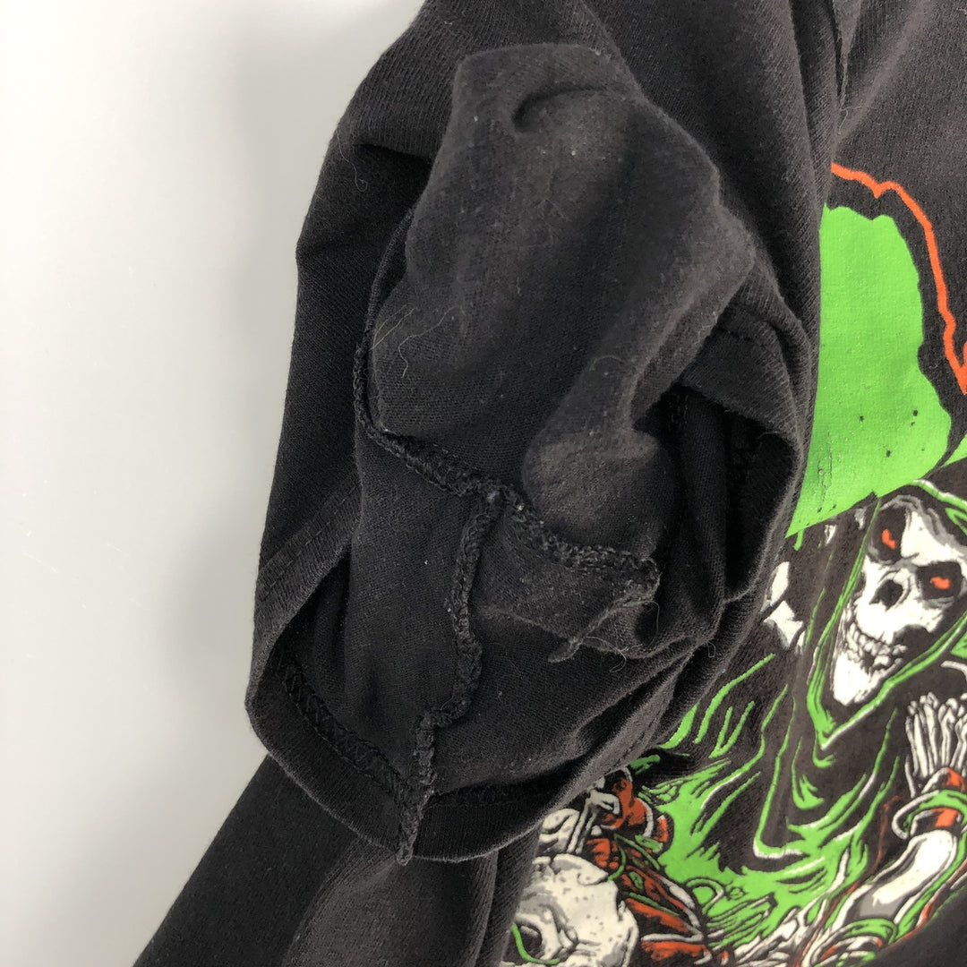 MISFITS Skull Pattern Band T-shirt, Men's S size unclear black type Vintage Second Hand