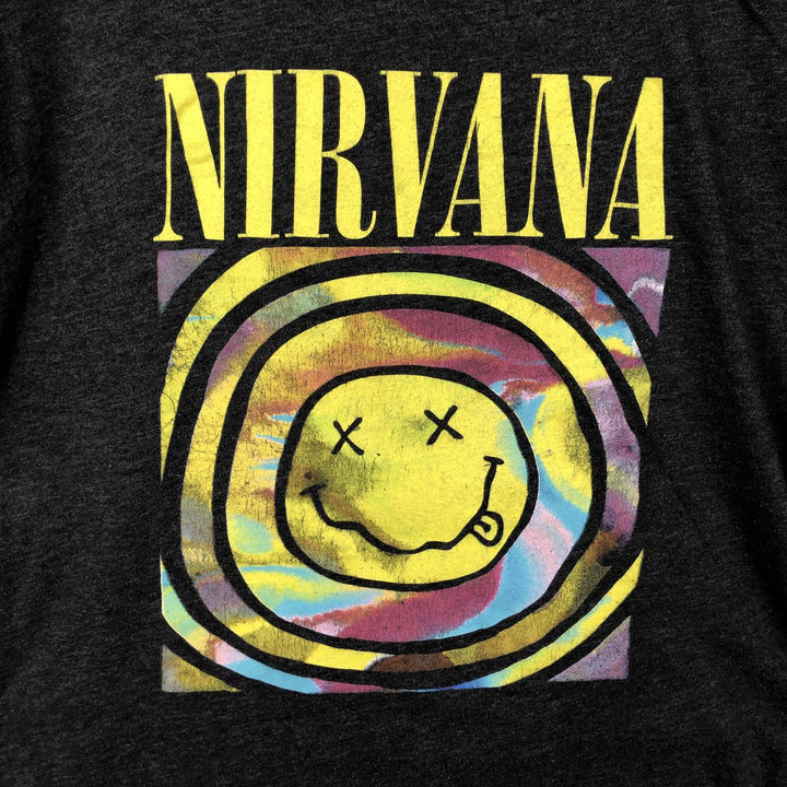NIRVANA Nirvana Band T-shirt, Band T, Men's XXL unclear Charcoal Vintage Second Hand