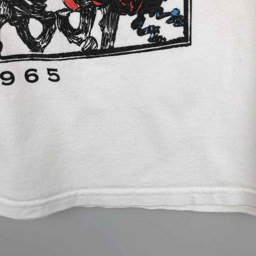 GRATEFUL DEAD Skull Pattern Band T-shirt Band Tee Men's M size cotton white type Vintage Second Hand