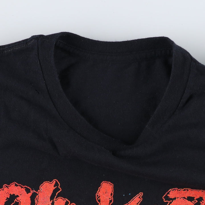 SLIPKNOT Slipknot Band T-shirt, Band T, Men's M size unclear black type Vintage Second Hand