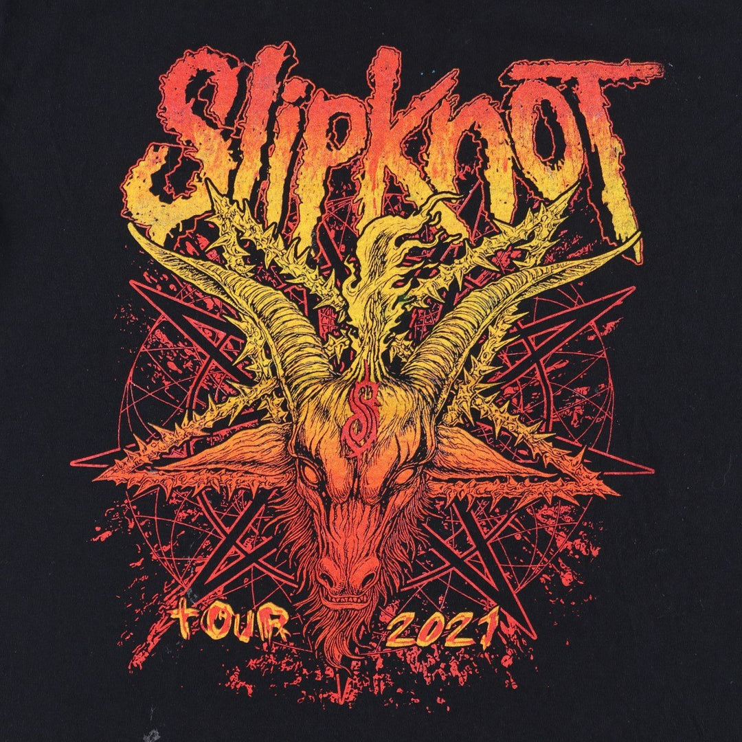 SLIPKNOT Slipknot Band T-shirt, Band T, Men's M size unclear black type Vintage Second Hand