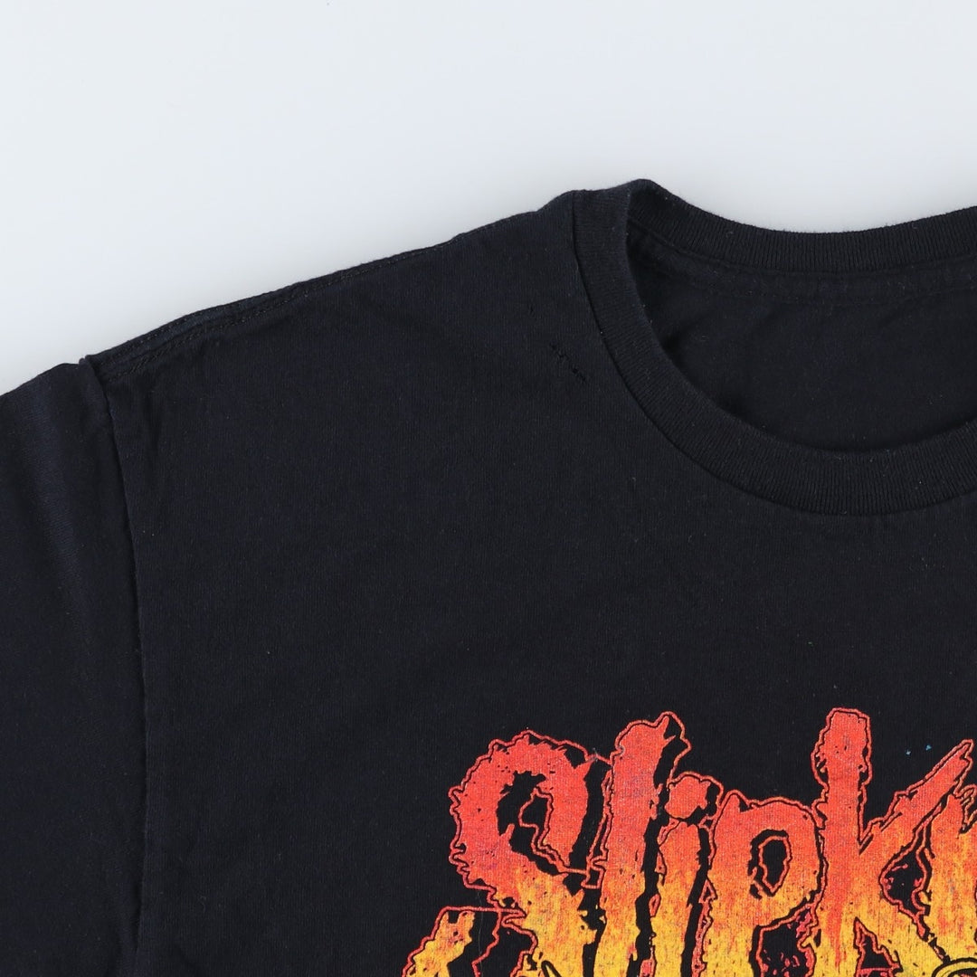 SLIPKNOT Slipknot Band T-shirt, Band T, Men's M size unclear black type Vintage Second Hand