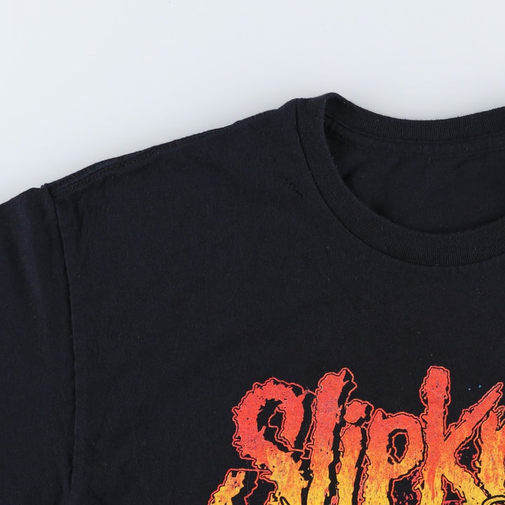 SLIPKNOT Slipknot Band T-shirt, Band T, Men's M size unclear black type Vintage Second Hand