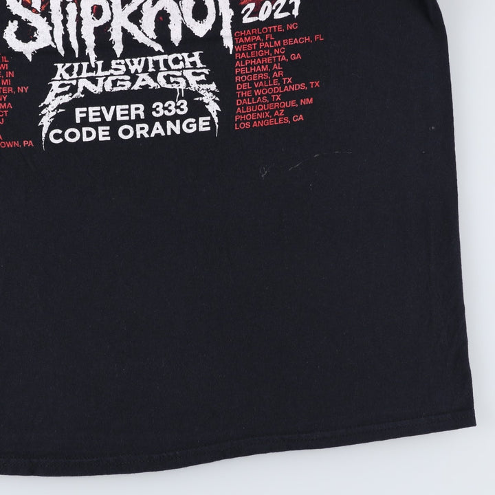 SLIPKNOT Slipknot Band T-shirt, Band T, Men's M size unclear black type Vintage Second Hand