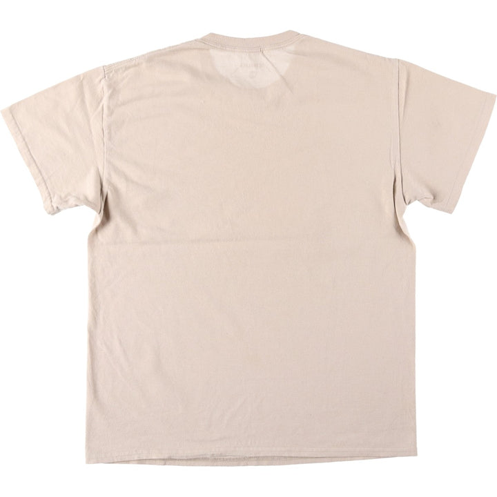 METALLICA Skull Pattern Band T-shirt Band Tee Men's M size cotton Beige type Vintage Second Hand