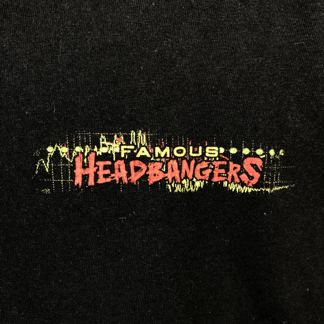 TABOO HEADBANGERS BALL Band T-shirt (Men's XL equivalent) cotton black type Vintage Second Hand