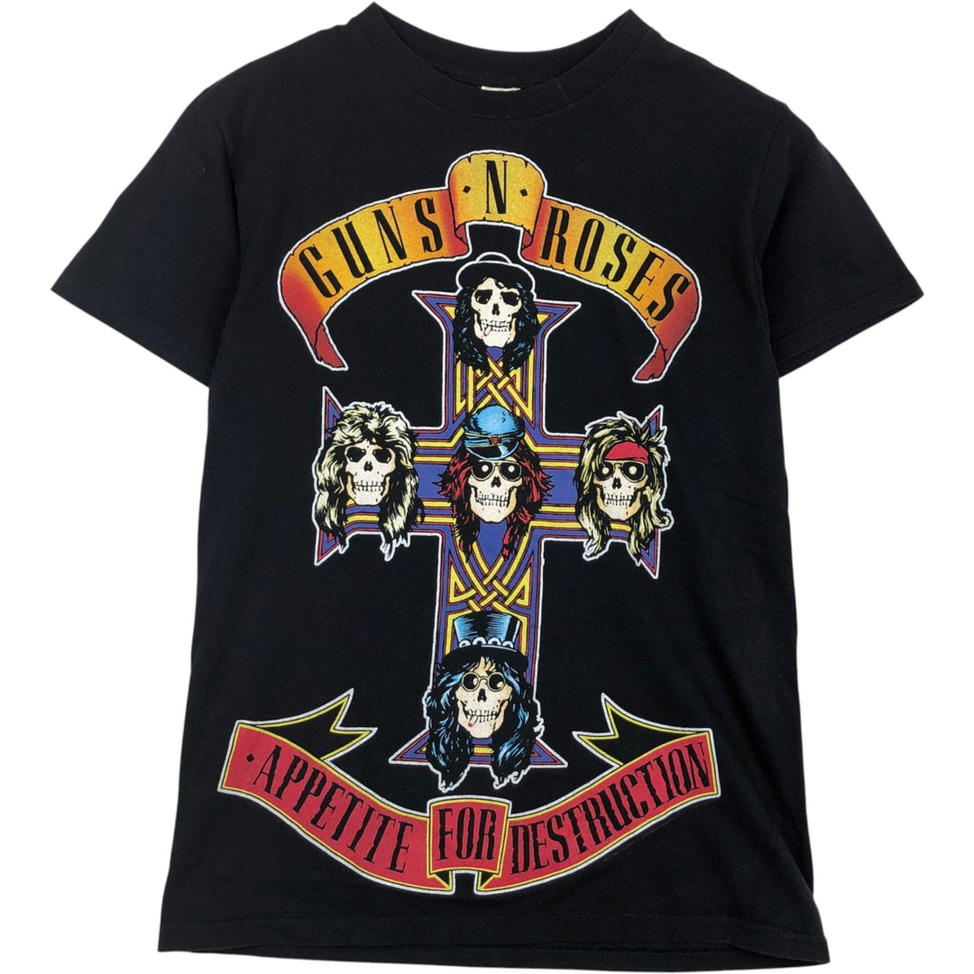 ALSTYLE GUNS N' ROSES Band T-shirt (Men's Size S) cotton black type Vintage Second Hand