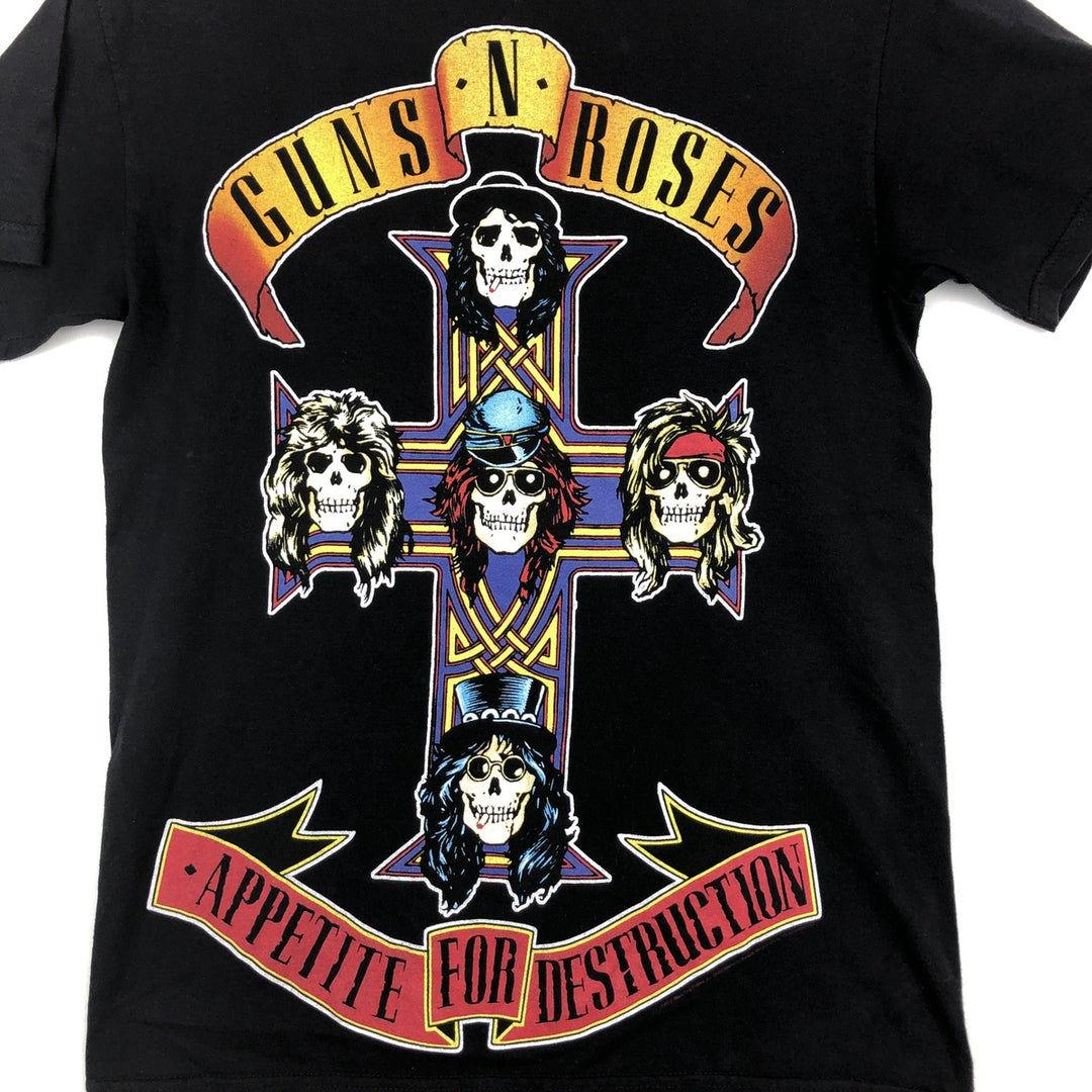ALSTYLE GUNS N' ROSES Band T-shirt (Men's Size S) cotton black type Vintage Second Hand