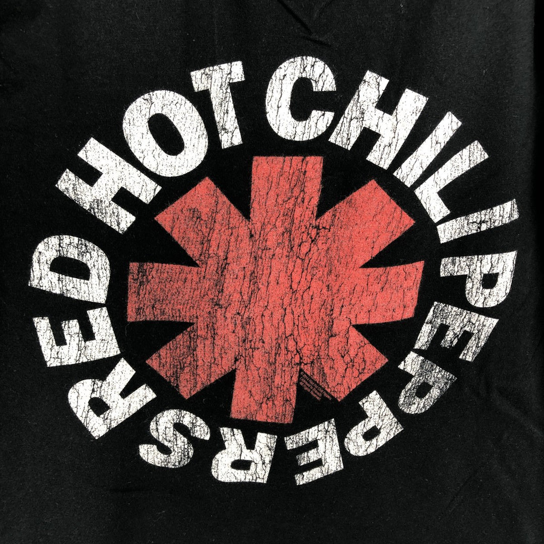 RED HOT CHILI PEPPERS Red Hot Chili Peppers Band T-shirt Band T Men's S equivalent cotton black type Vintage Second Hand