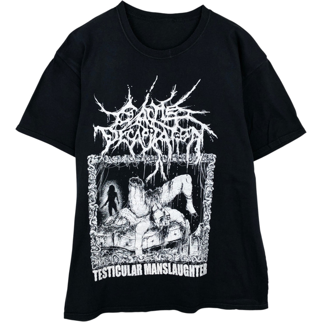 Cattle Decapitation Band T-shirt (Men's size M) unclear black type Vintage Second Hand