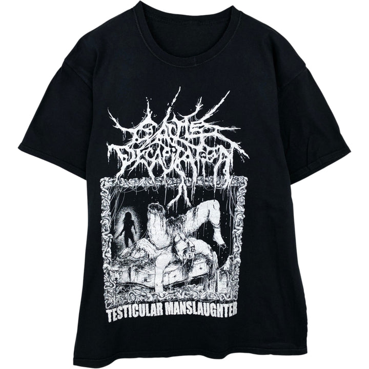Cattle Decapitation Band T-shirt (Men's size M) unclear black type Vintage Second Hand