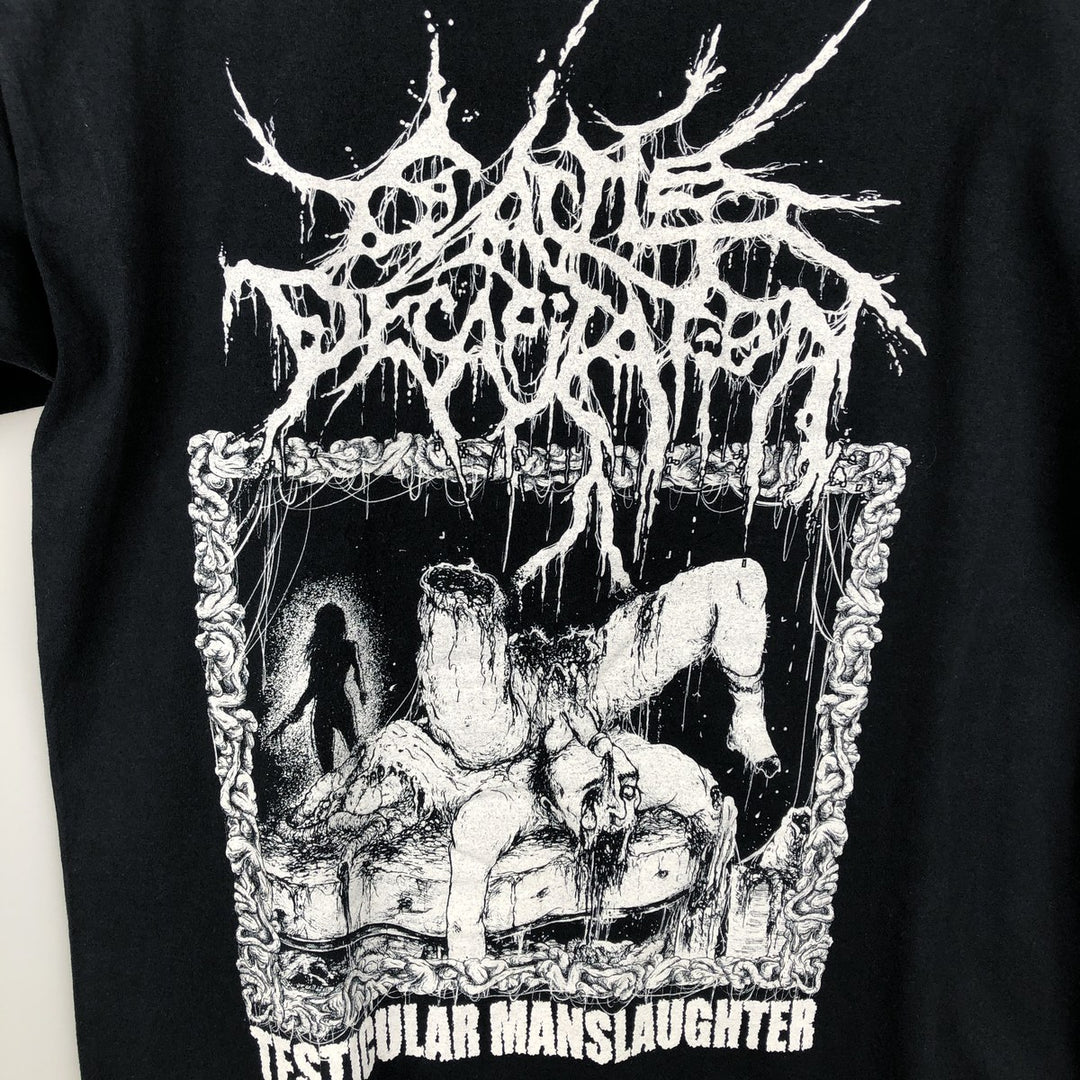 Cattle Decapitation Band T-shirt (Men's size M) unclear black type Vintage Second Hand