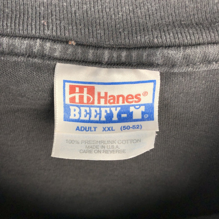 90s-00'S Hanes Elvis Presley Band T-shirt, Made in USA, Men's XXL equivalent, Vintage cotton Charcoal Vintage Second Hand